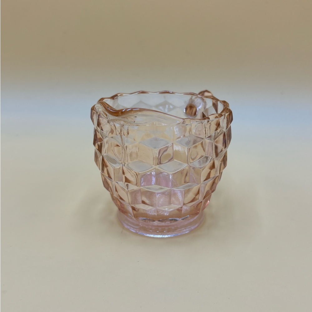 Vintage Jeannette cubist pink creamer - Picture 2 of 7